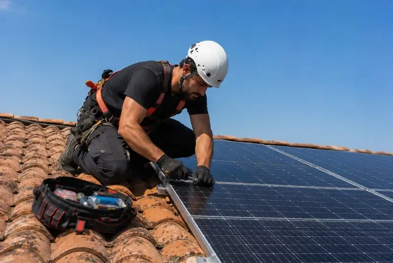 Maintenance et monitoring de panneaux solaires à Villefranche-de-Lauragais